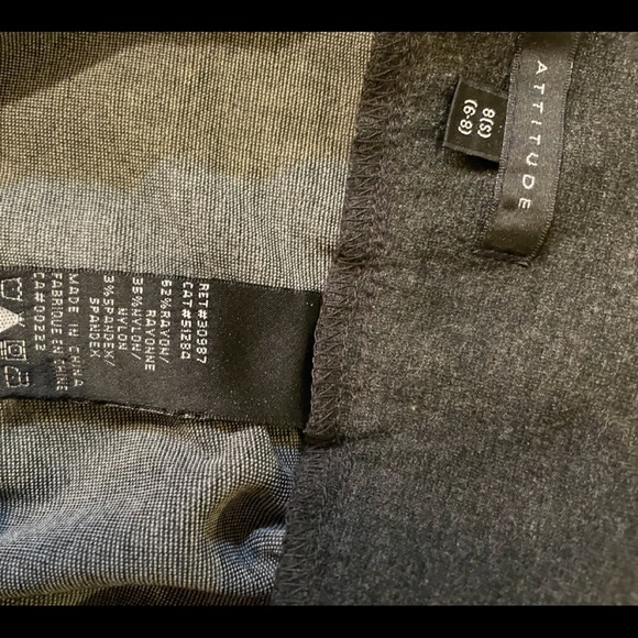 Attitude - knit grey skirt - Picture 6 of 6